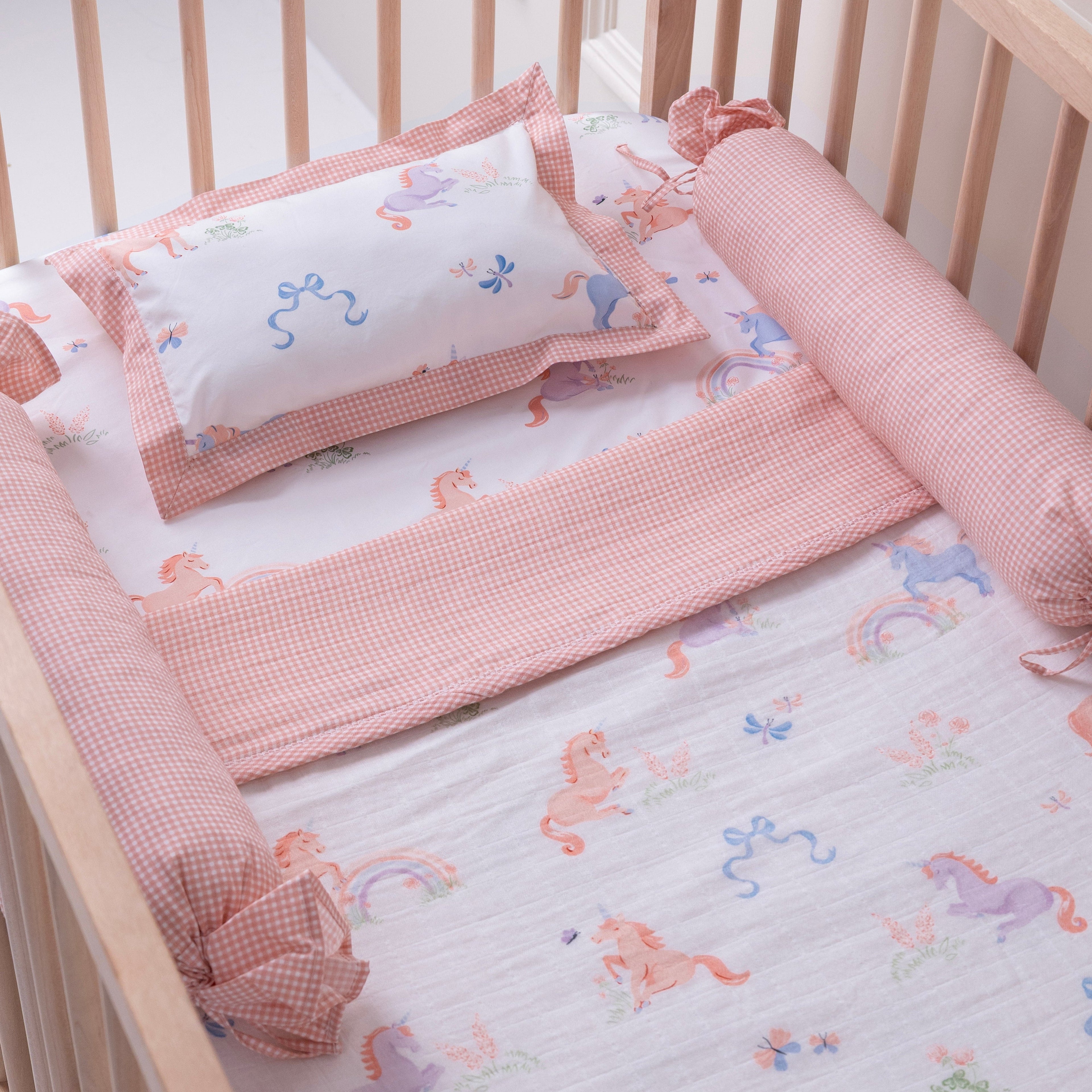 Unicorn Bows Bedding Set
