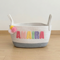 Rainbow Alphabets Storage Basket