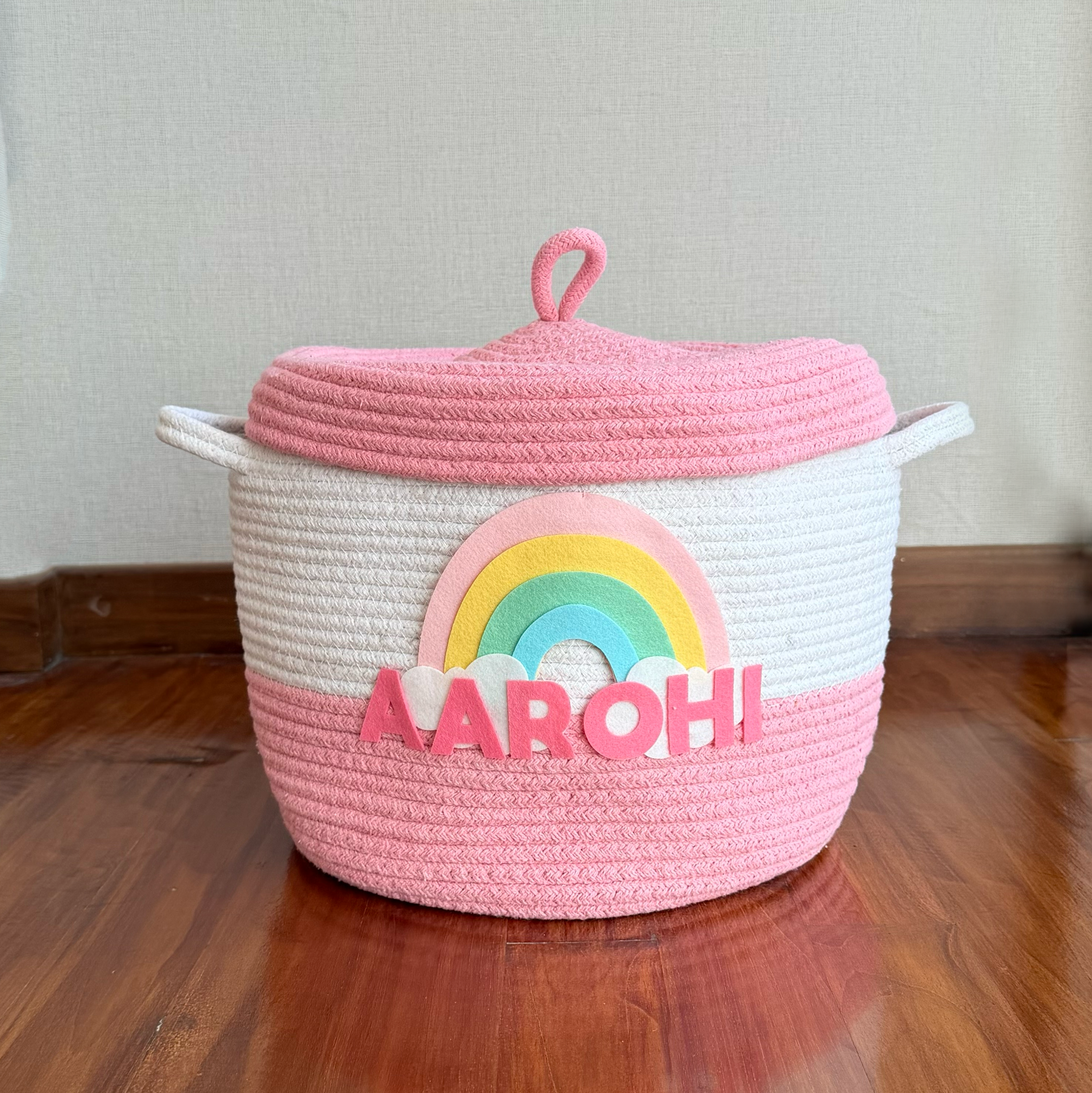 Rainbows Daisies Storage Basket