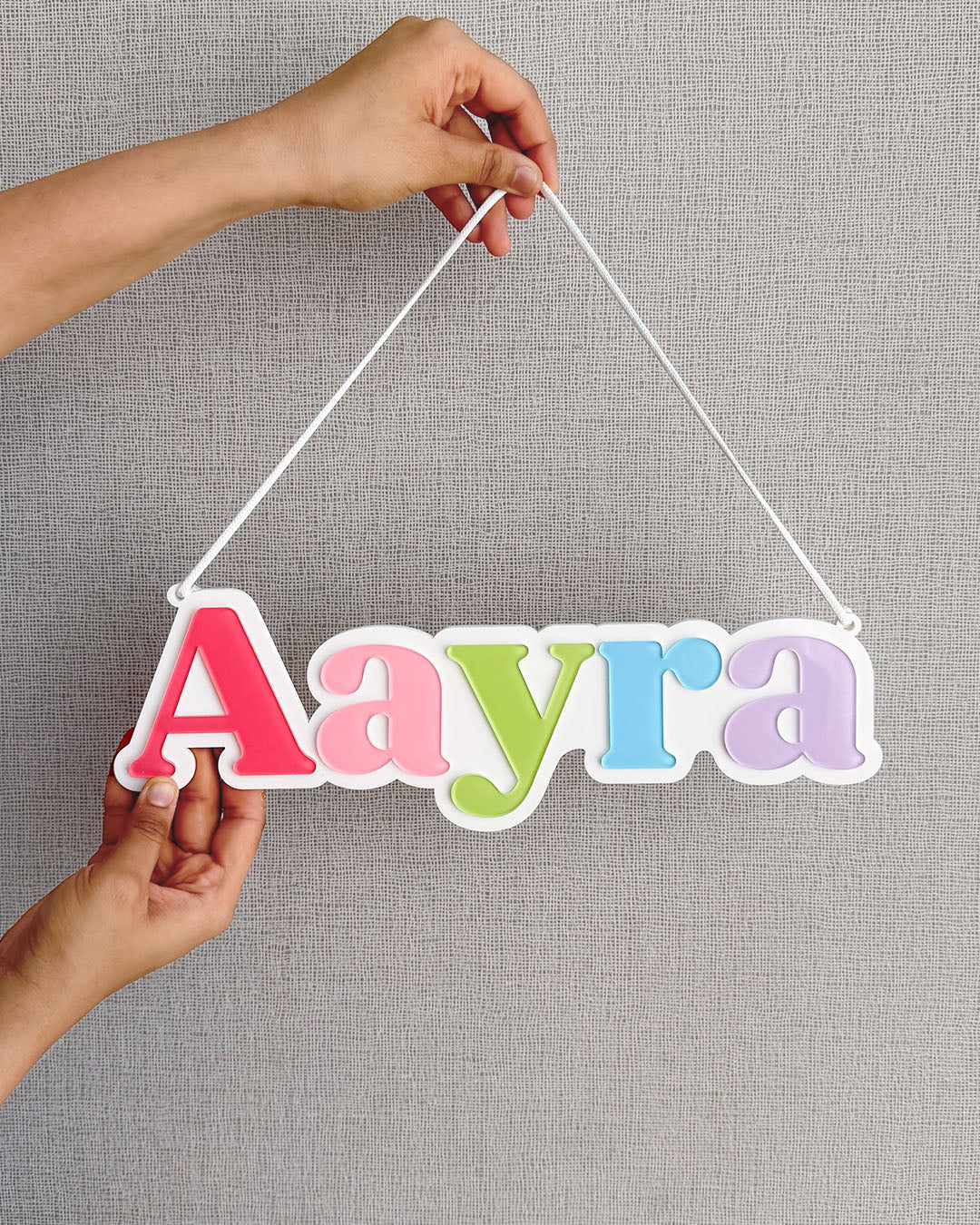 Rainbow Name Plaque