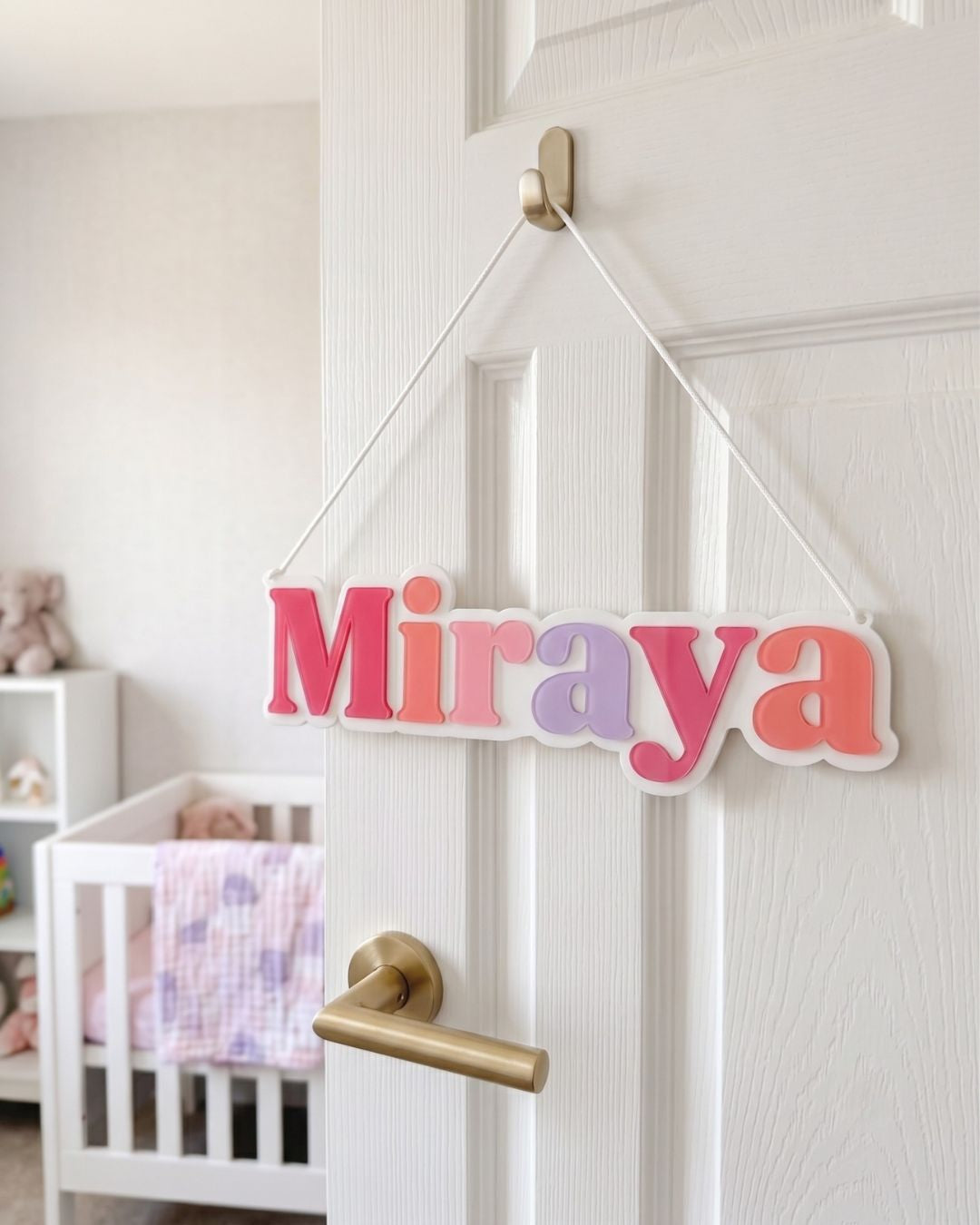 Blush Name Plaque