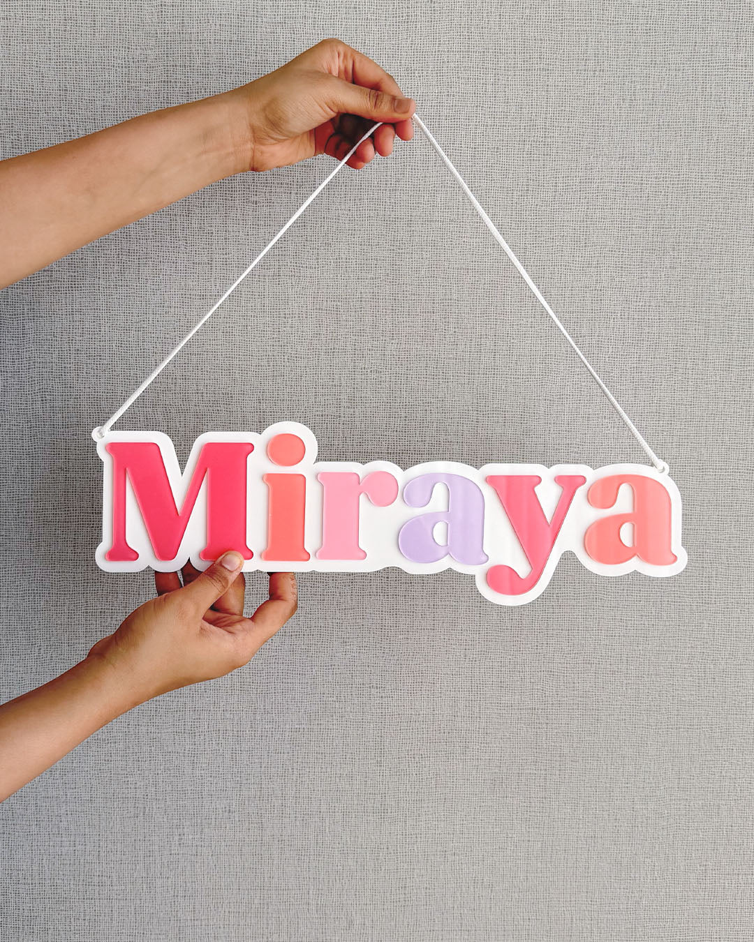 Blush Name Plaque