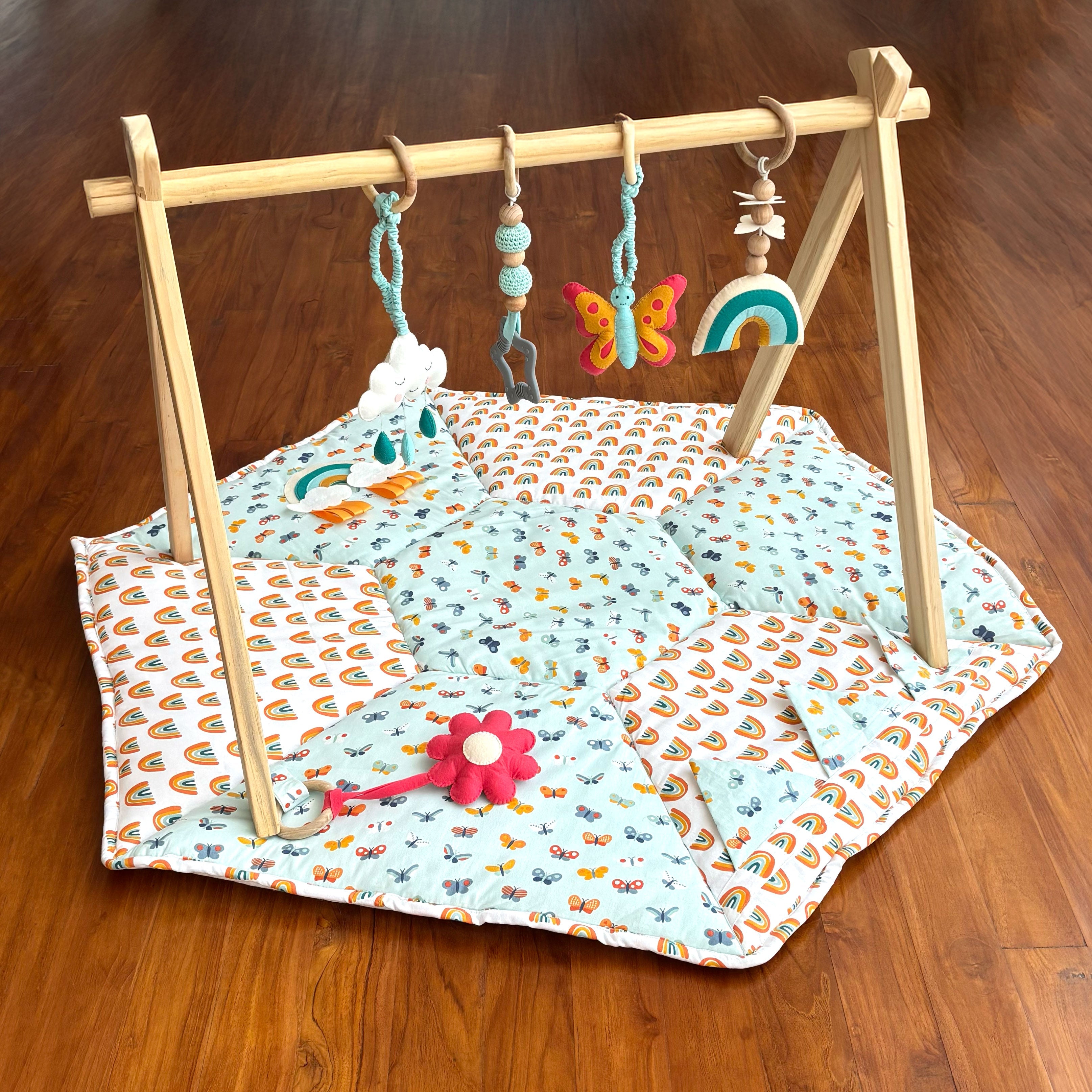 Blue Butterflies Play Gym