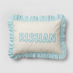 Applique Ruffle Throw Cushion