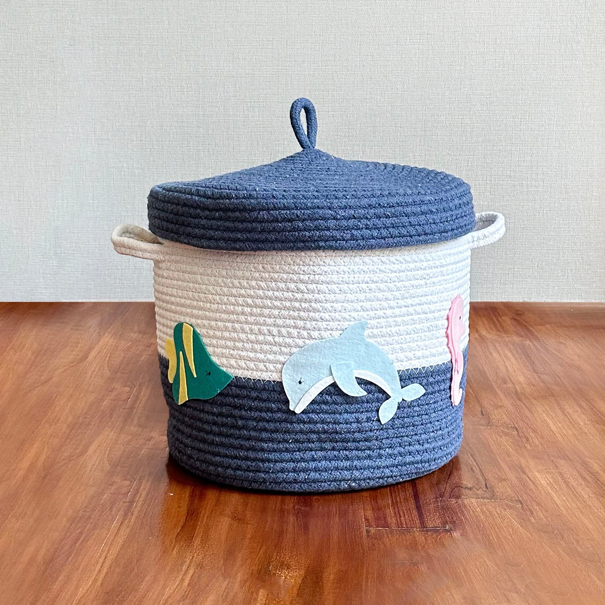 Sea Creatures Storage Basket