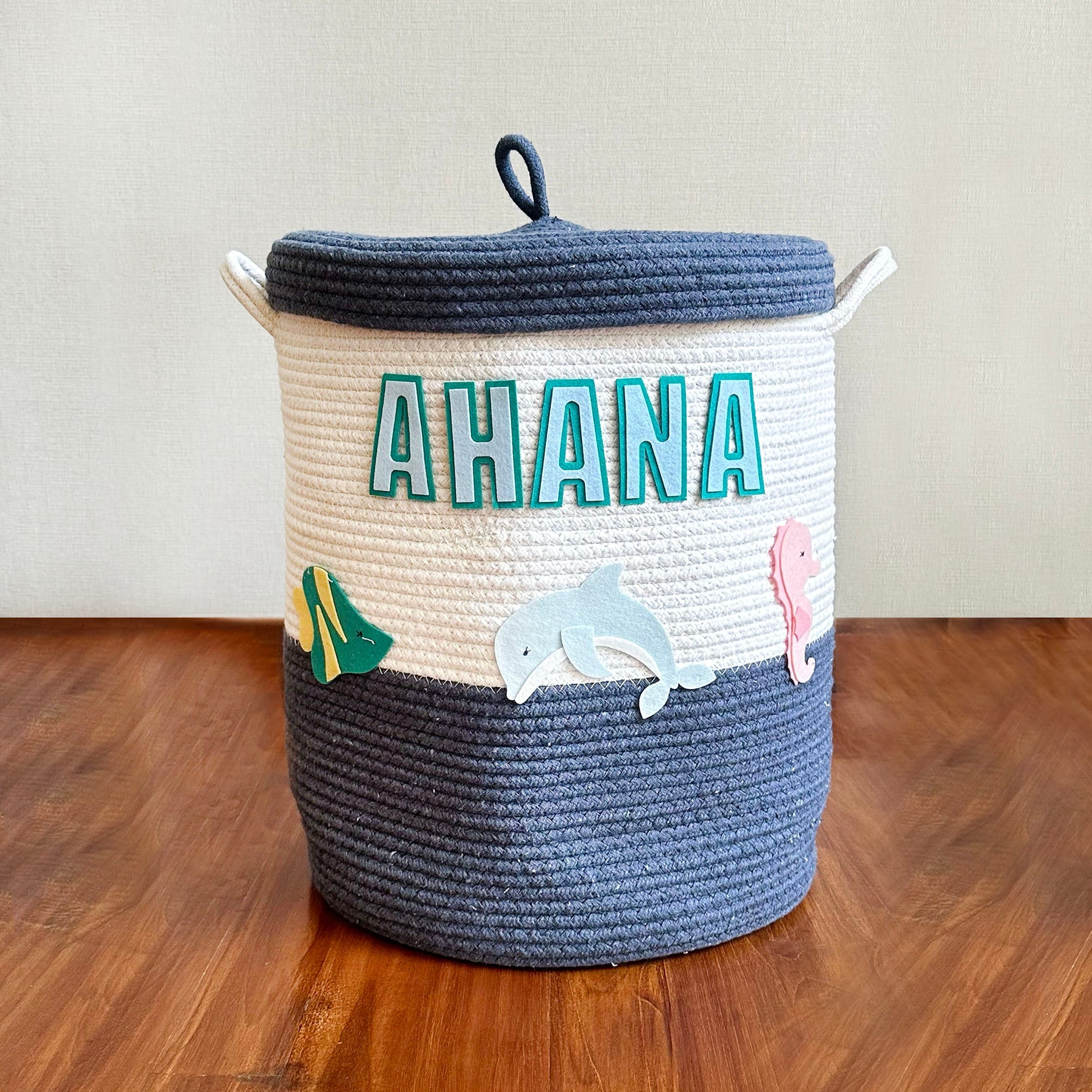 Sea Creatures Storage Basket