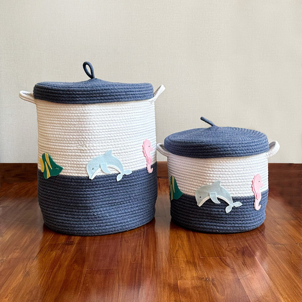 Sea Creatures Storage Basket