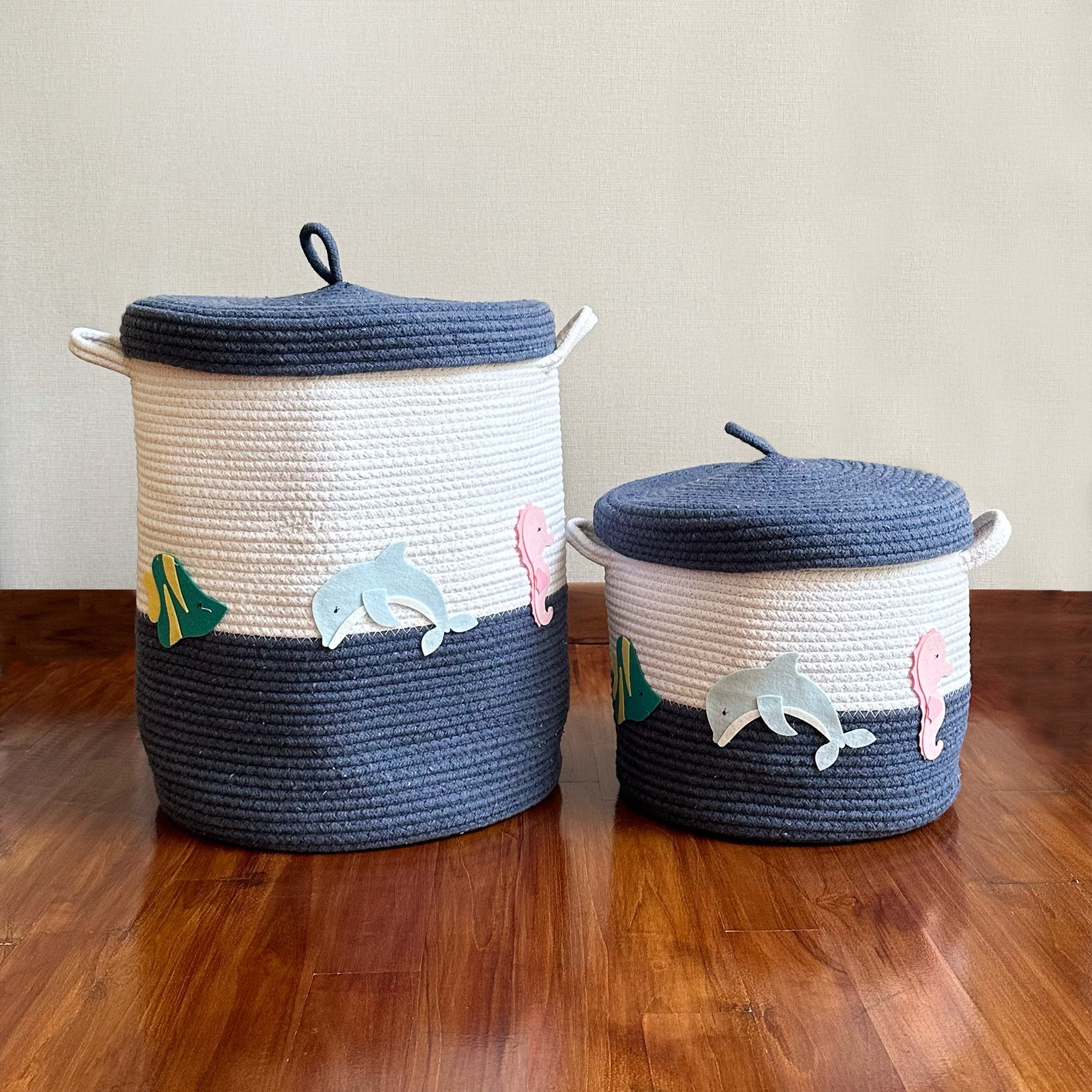 Sea Creatures Storage Basket