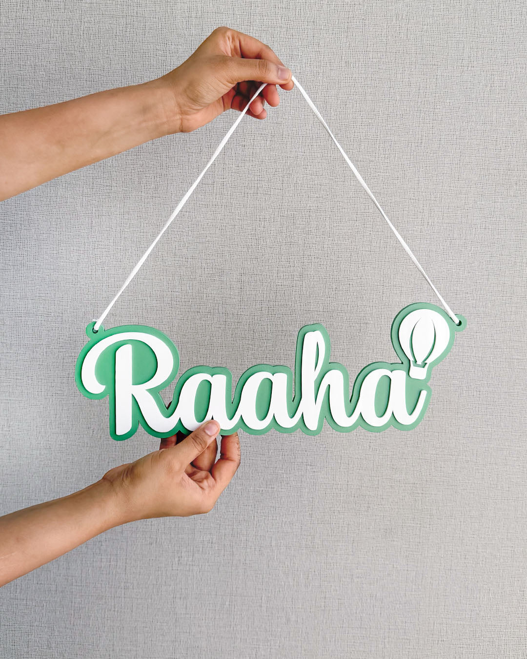 Hot Air Name Plaque