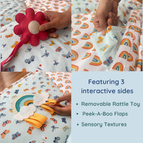 Blue Butterflies Sensory Playmat
