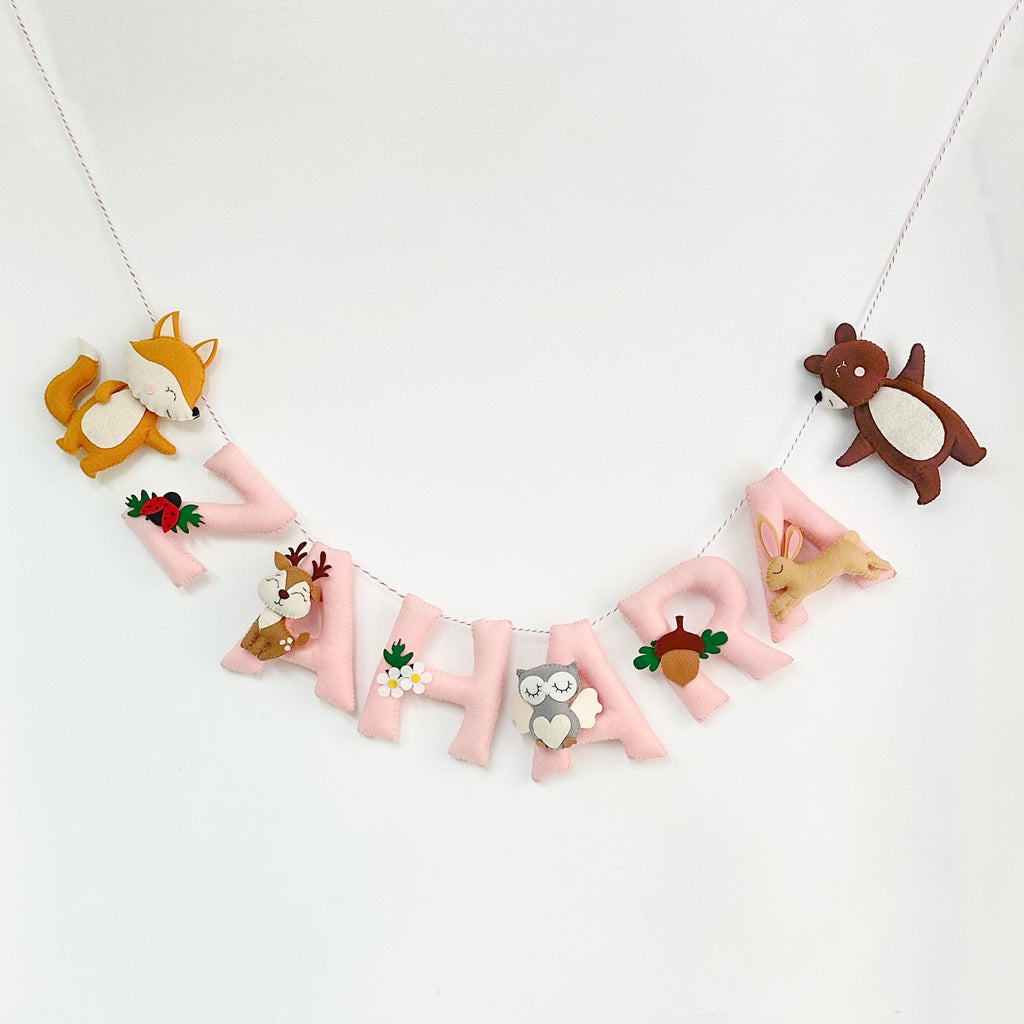 Woodland Adventures Name Hanging