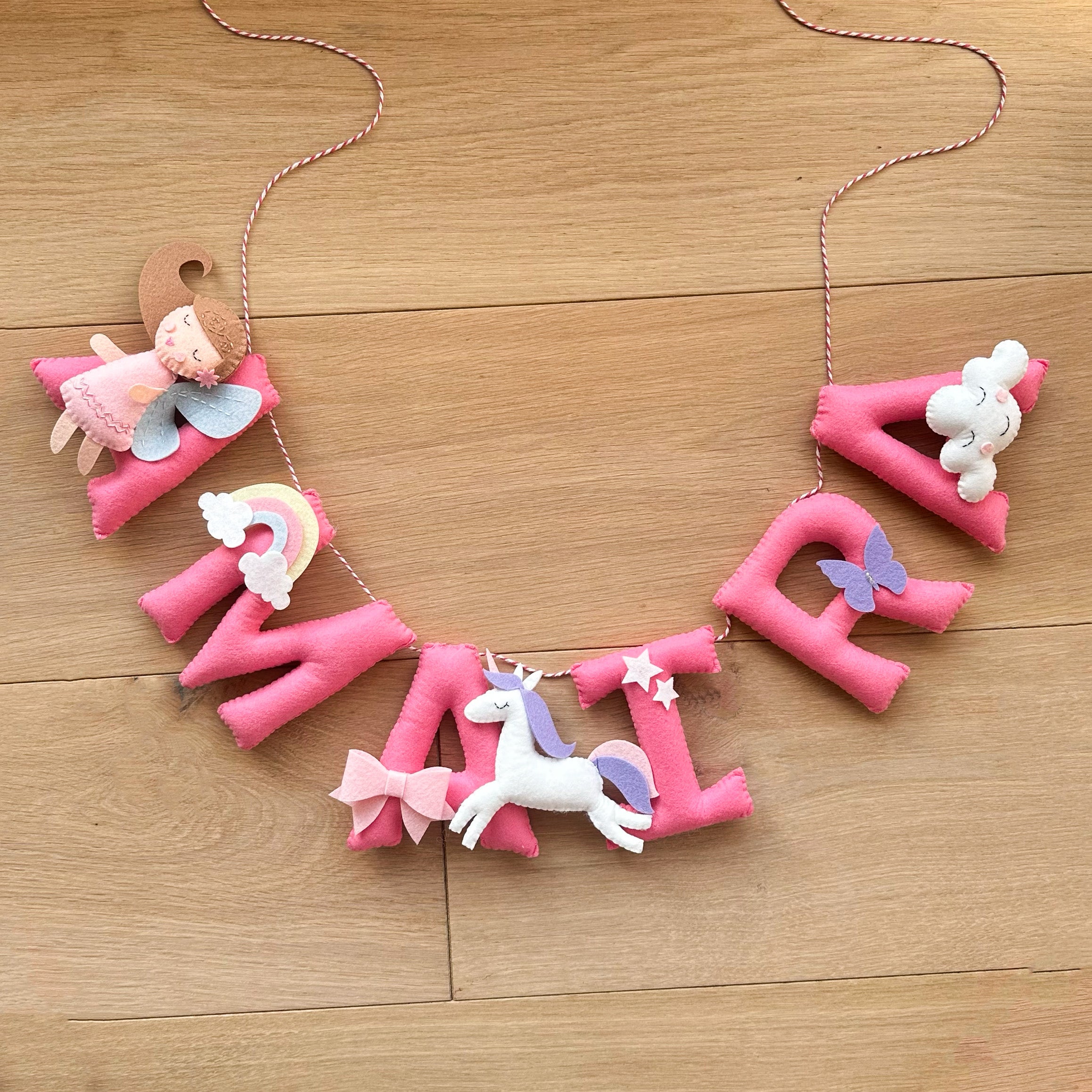 Unicorn Fairy Name Hanging