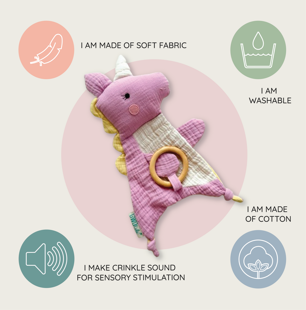 Unicorn Crinkle Toy